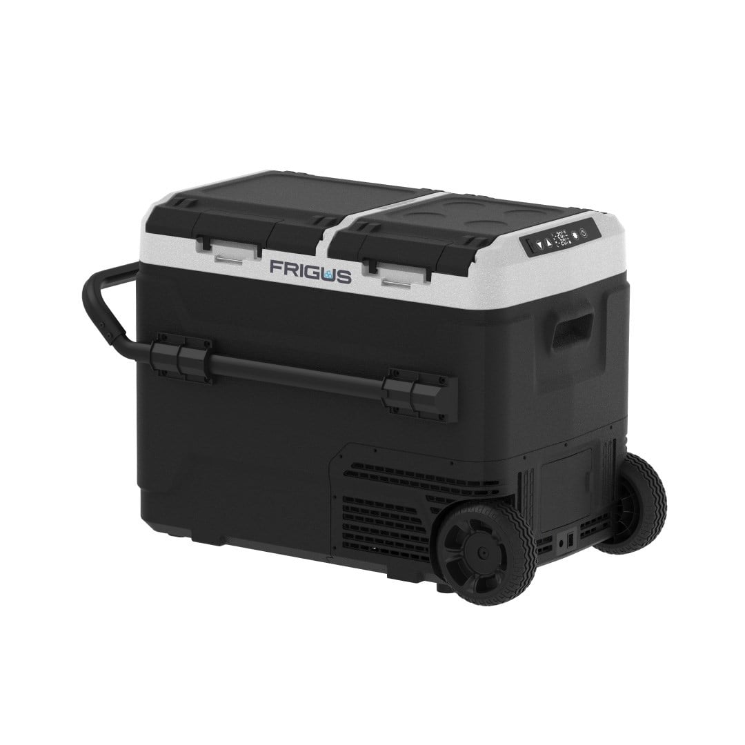 CNB-FRG50C FRIGUSFrigus 50 LT Tekerlekli Kompresörlü Oto Buzdolabı - 12V/24V/220V Teleskopik Kollu