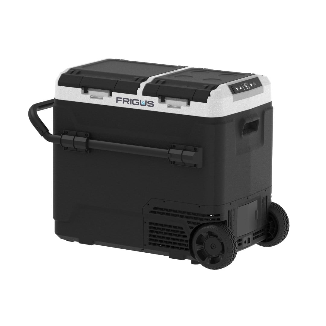 CNB-FRG60C FRIGUSFrigus 60 LT Tekerlekli Kompresörlü Oto Buzdolabı - 12V/24V/220V Teleskopik Kollu