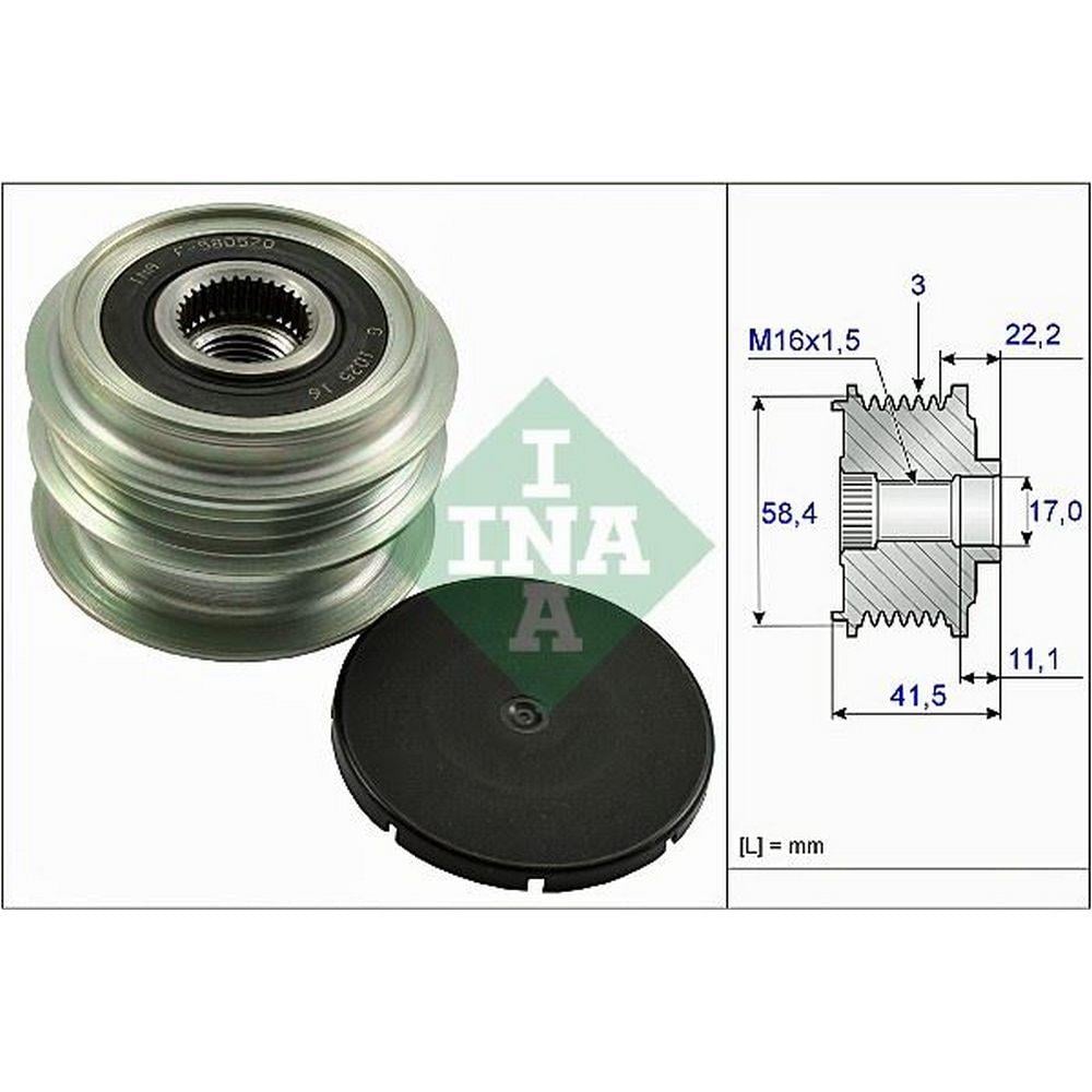 D4F ALTERNATOR RULMANI (KASNAGI) 3 KANAL CLIO 1.2 16V-DACIA 1.2 16V