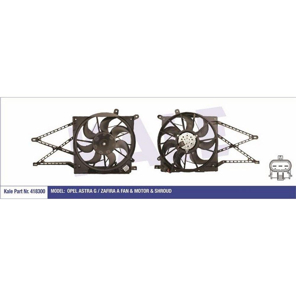 FAN MOTOR DAVLUMBAZ OPEL ASTRA G / ZAFIRA A 250W 380MM