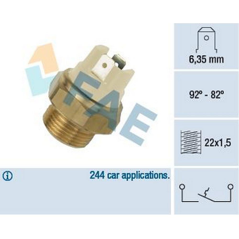 FAN MUSURU (92 / 82°) R9 R11 P204 P304 P504 P505 J9  (SIYAH)