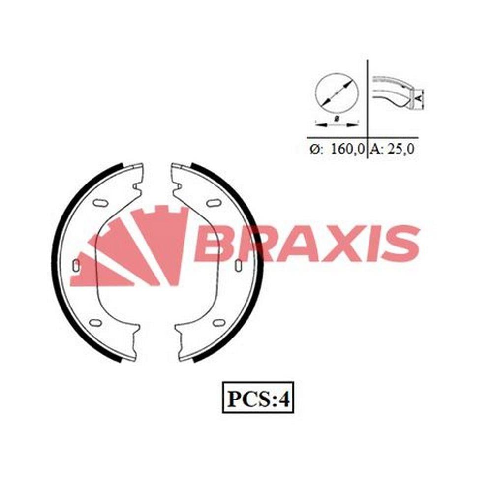 FREN BALATASI ARKA (PARK FRENI PABUCU) W116 76>80 W126 85>91 W123 79>85 R107 74>85 C107 74>81