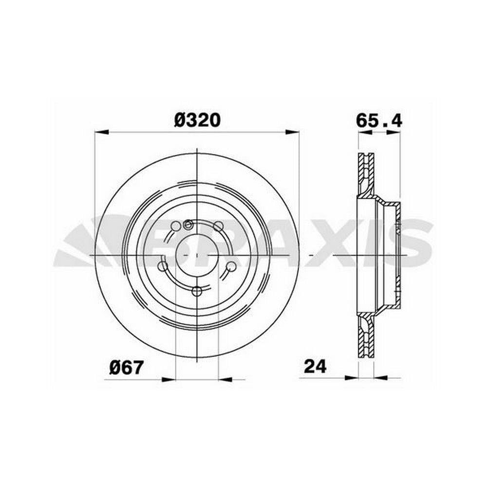FREN DISKI ARKA C218 11>17 W211 06>08 W212 11>15 S212 09>13