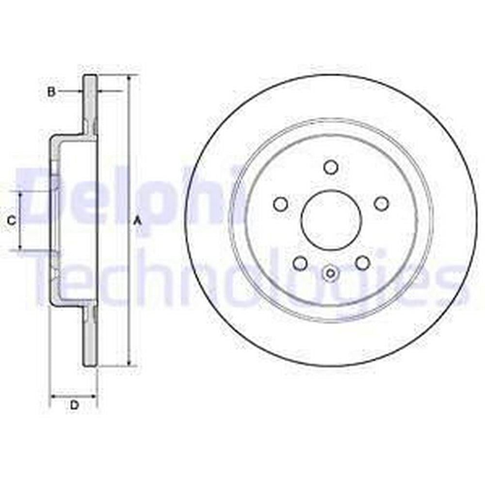 FREN DISKI ARKA  OPEL ASTRA K 15> 16 JANT 288MM
