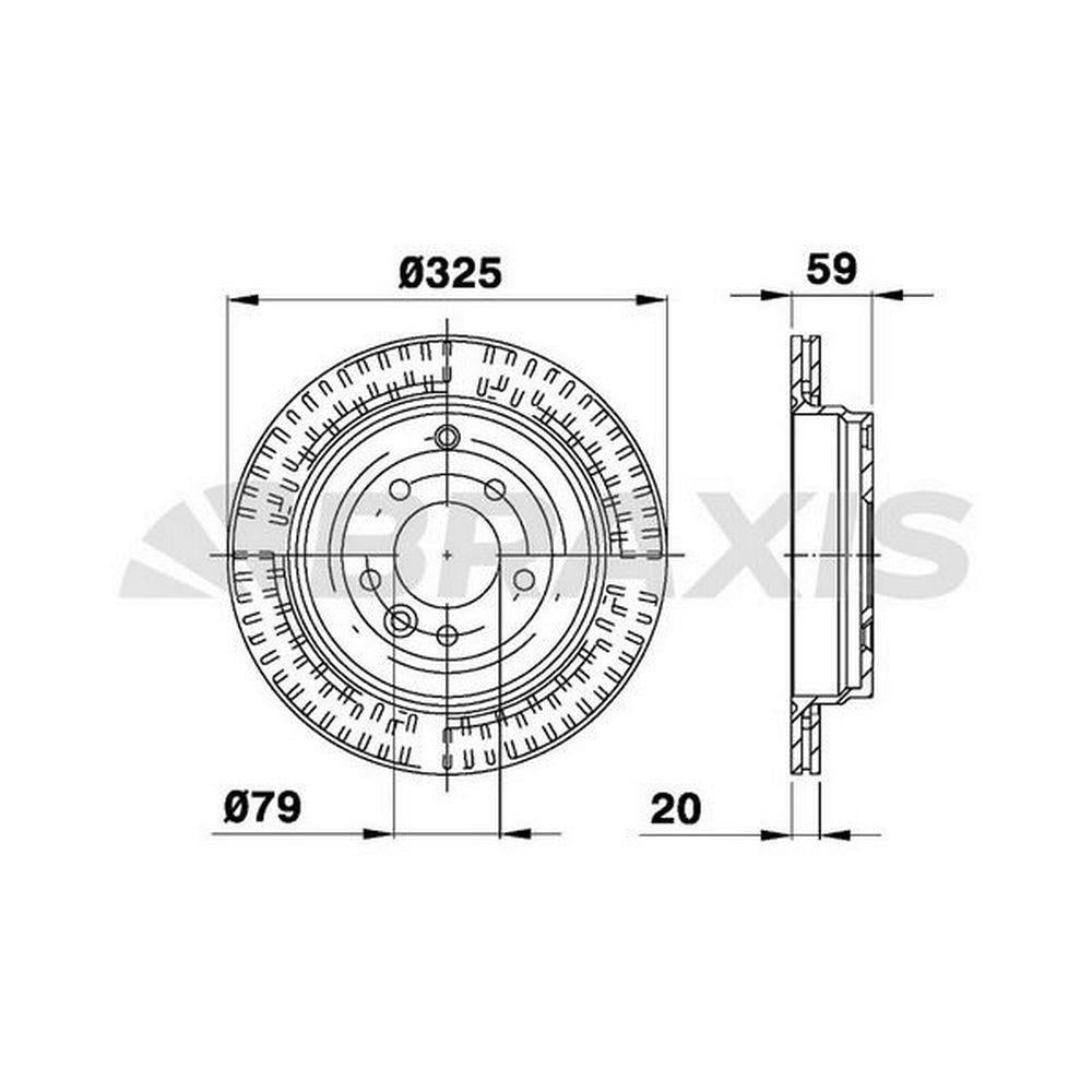 FREN DISKI ARKA RANGE ROVER SPORT 05-09 DISCOVERY 3 05-09 DISCOVERY 4 10-16 2.7