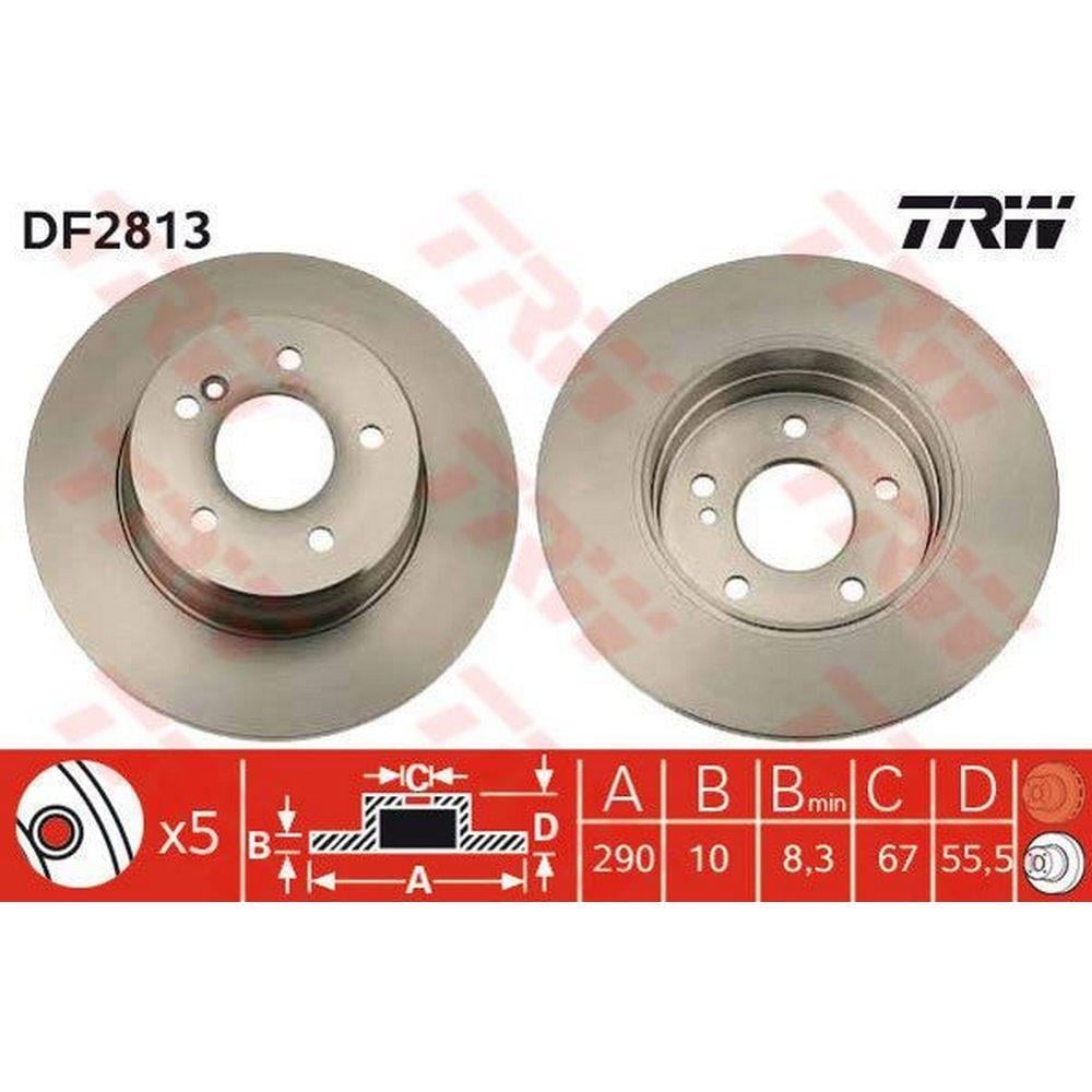 FREN DISKI ARKA W203 02>07 CL203 02>08 S203 02>07 C209 02>09 A209 03>10