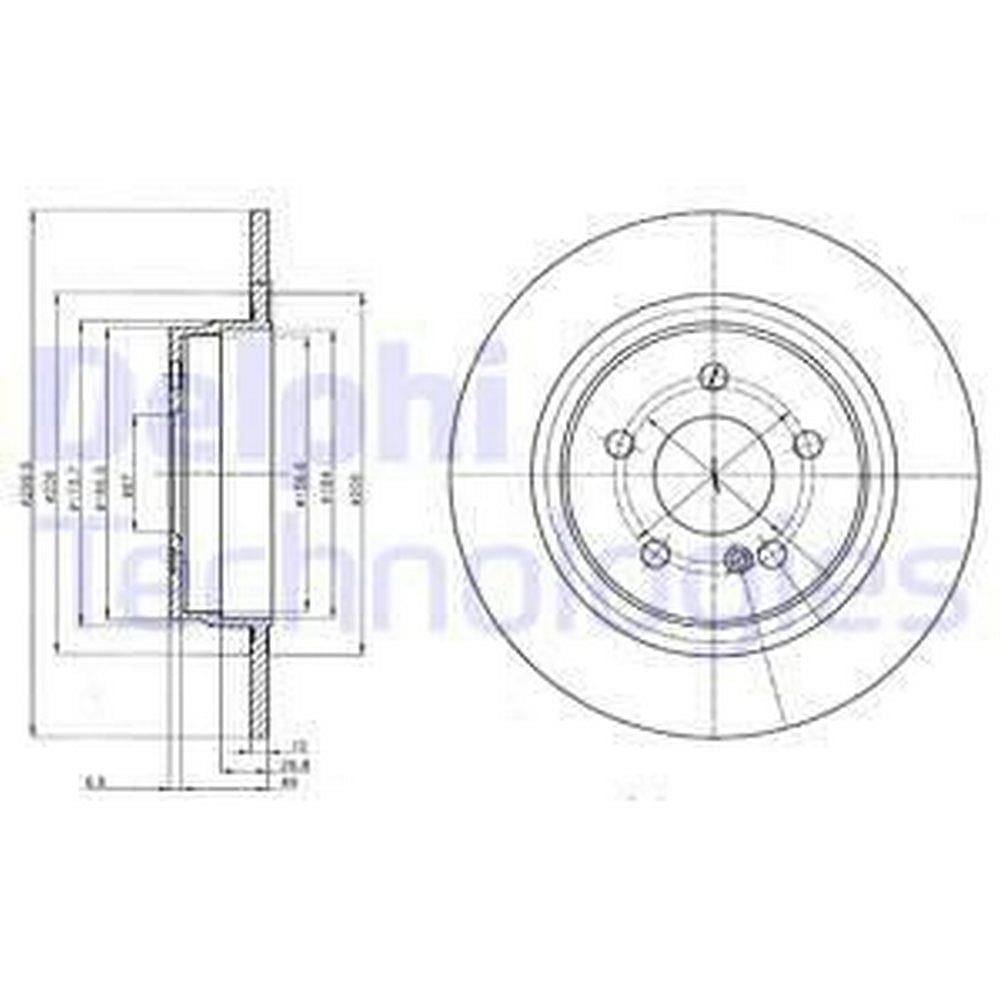 FREN DISKI ARKA W204 08>14 S204 09>14 C204 11> C207 09>16 A207 10>16