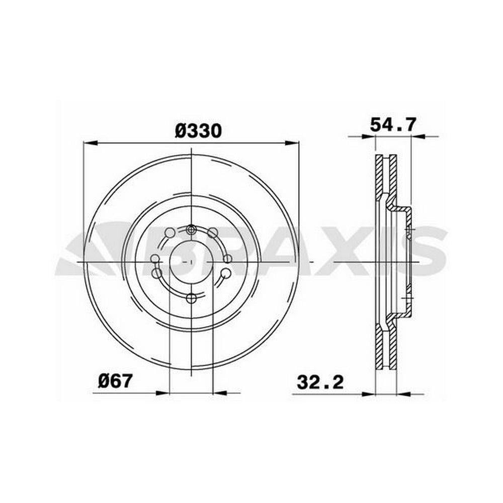 FREN DISKI ON 4-matic W166 15>19 C292 15>19 W251 06>12