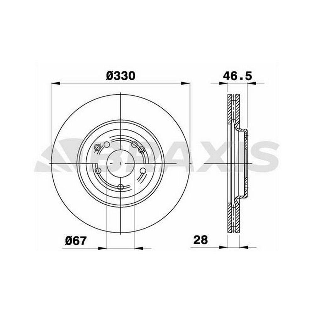 FREN DISKI ON (AMG) W203 02>07 S203 02>07 C209 02>09 R171 04>11