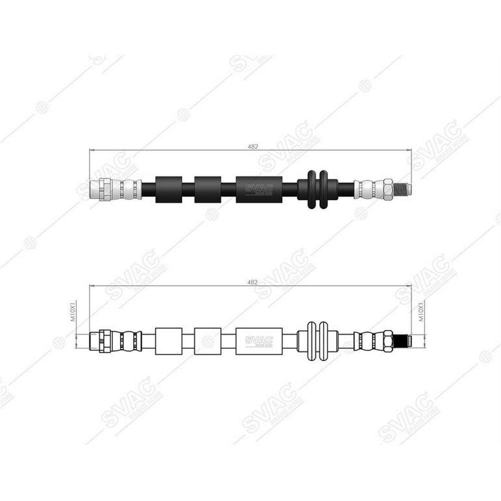 FREN HORTUMU ON (482mm) BMW E81 E87 E88 E82 E90 E91 E92 Z4 E89 04>12