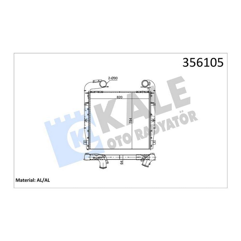 INTERCOOL RADYATORU SCANIA G SERI 420 04>  440 07>