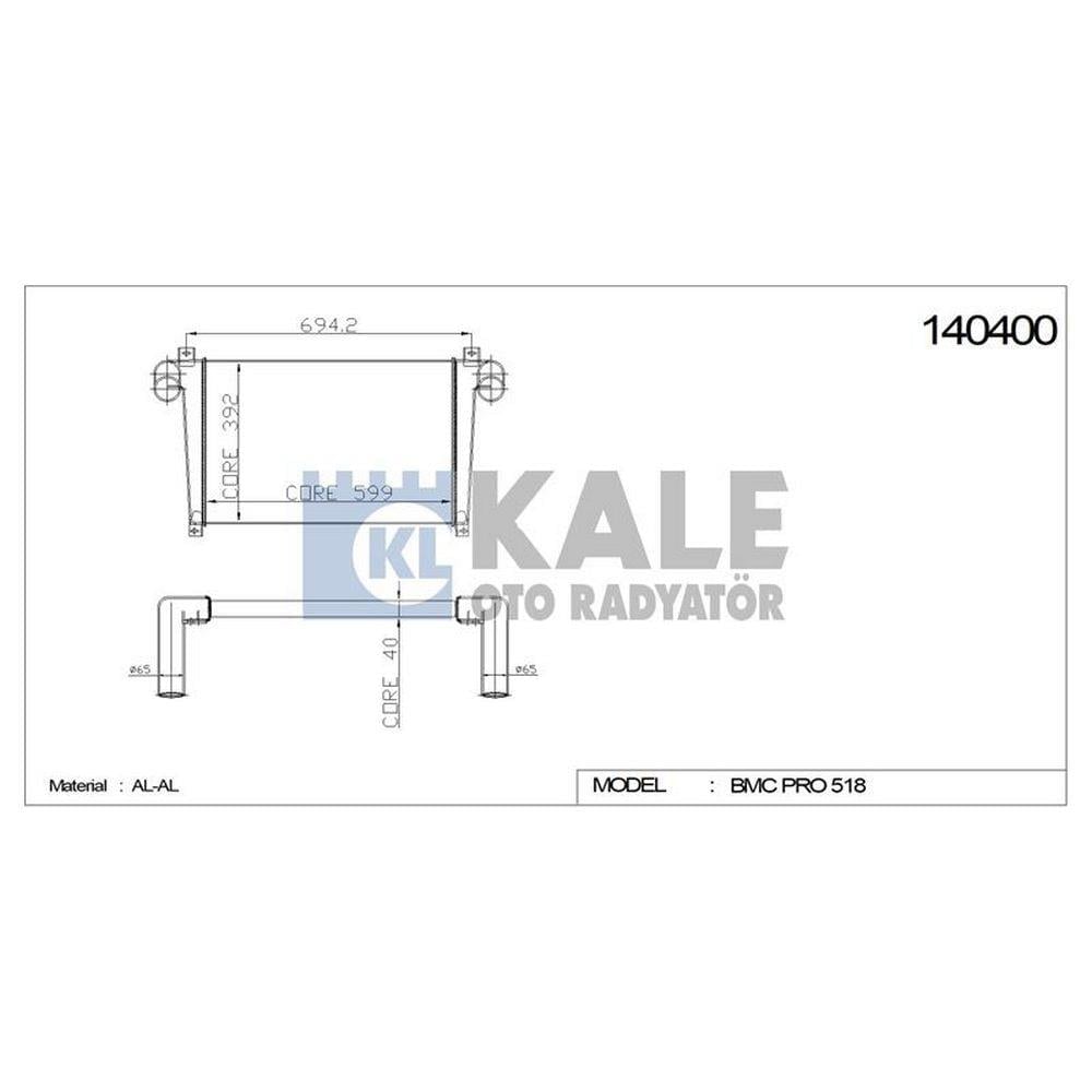 INTERCOOLER MIDIBUS (AL / AL)