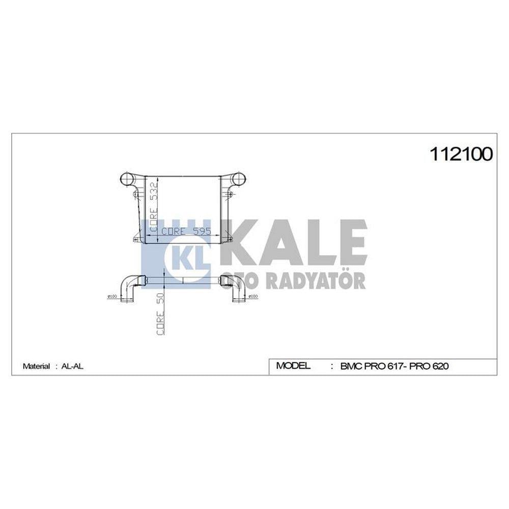 INTERCOOLER PRO 617 620 (AL / AL)