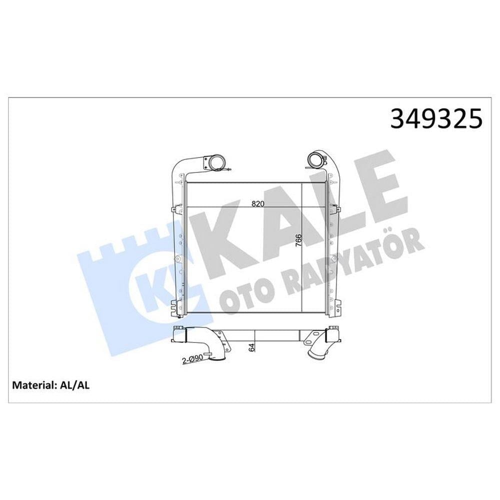 INTERCOOLER RADYATORU SCANIA P,G,R,T SERILER 2004 VE SONRASI