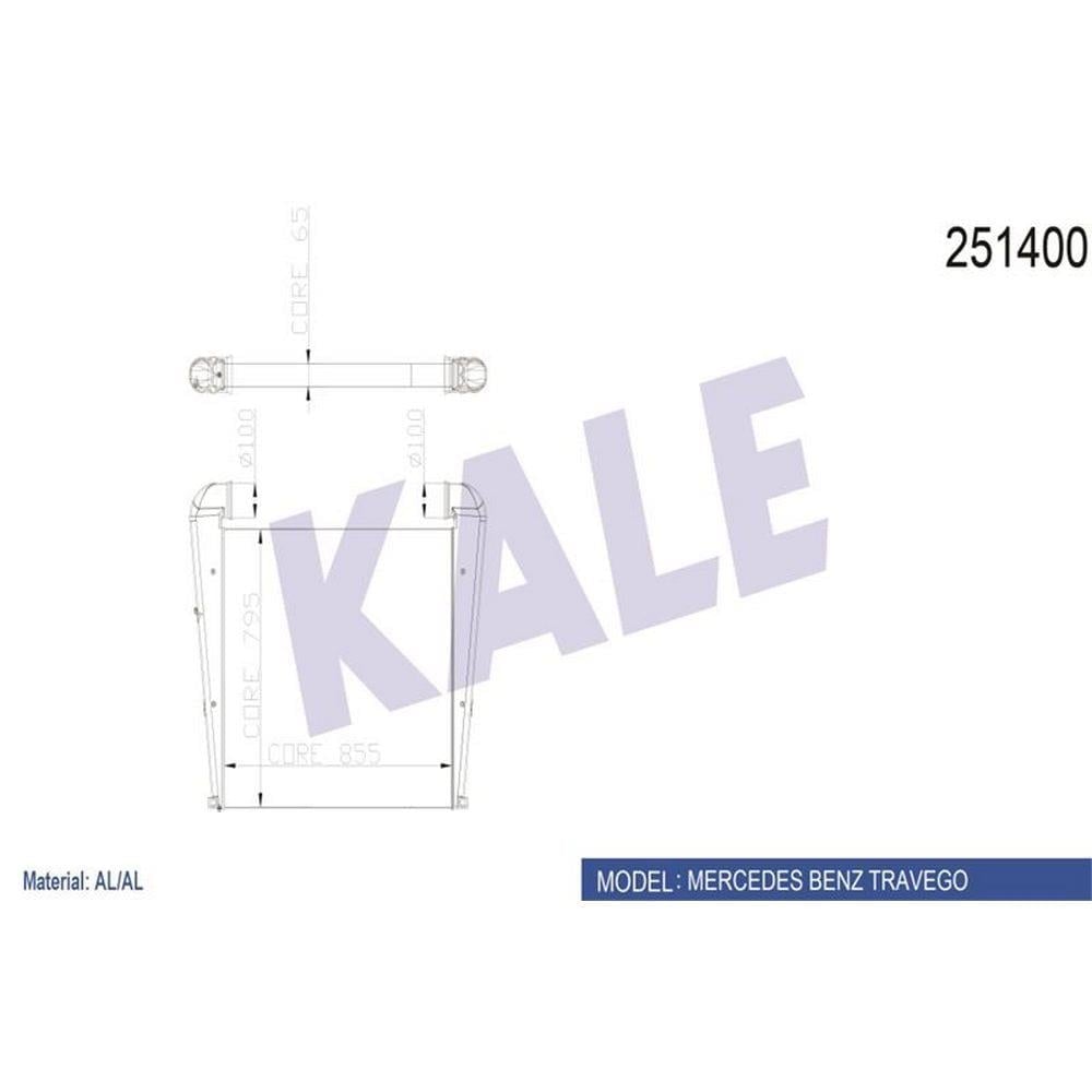 INTERCOOLER TRAVEGO / SETRA / INTRO (AL+AL)