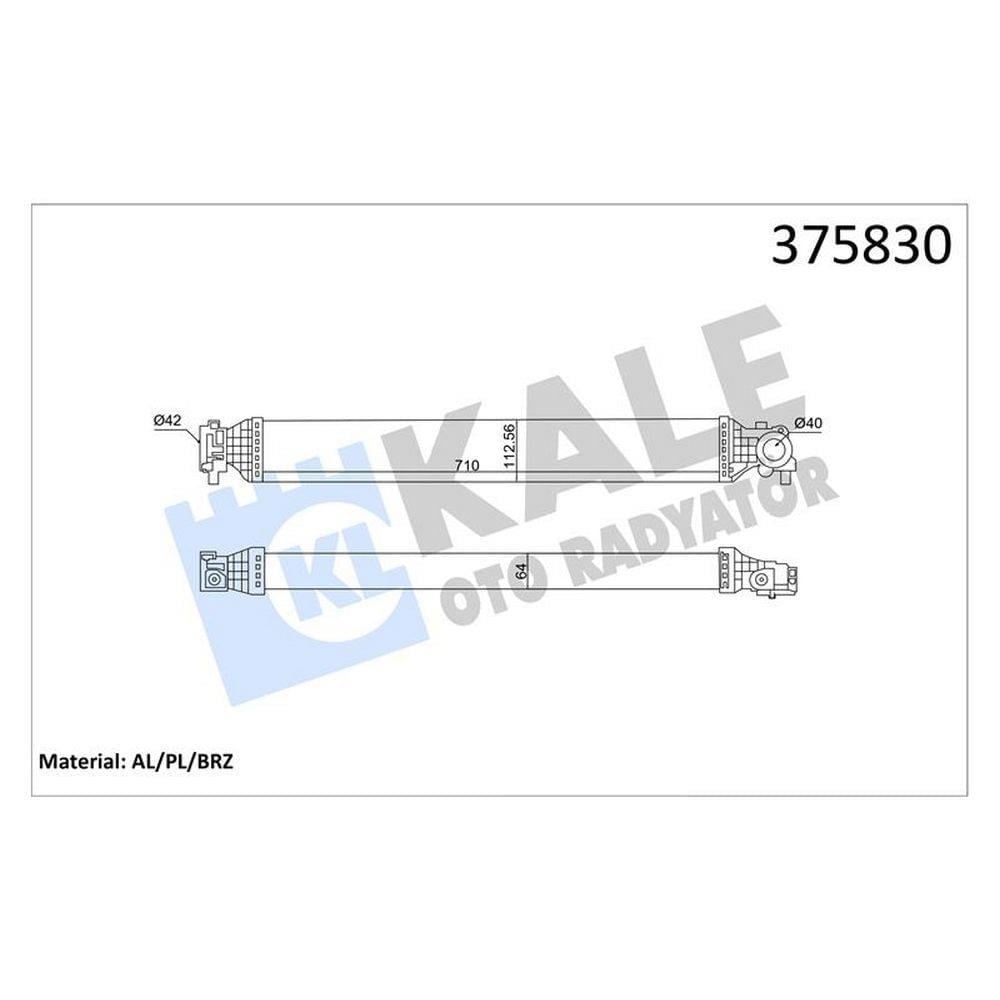 INTERCOOLER TURBO RADYATORU HONDA CR-V IV 1.5 VTEC 18> 710X113X64