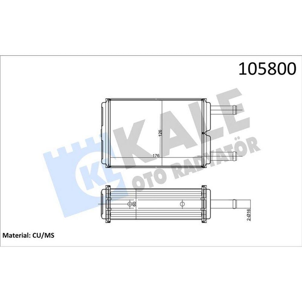 KALORIFER RADYATORU CHRYSLER AS 950 YM, (3 SIRA PA)