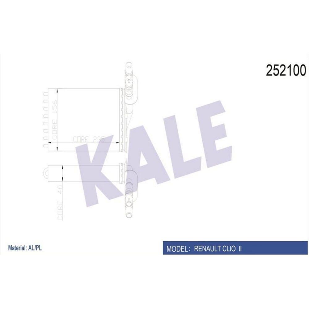 KALORIFER RADYATORU CLIO II KANGOO 98>