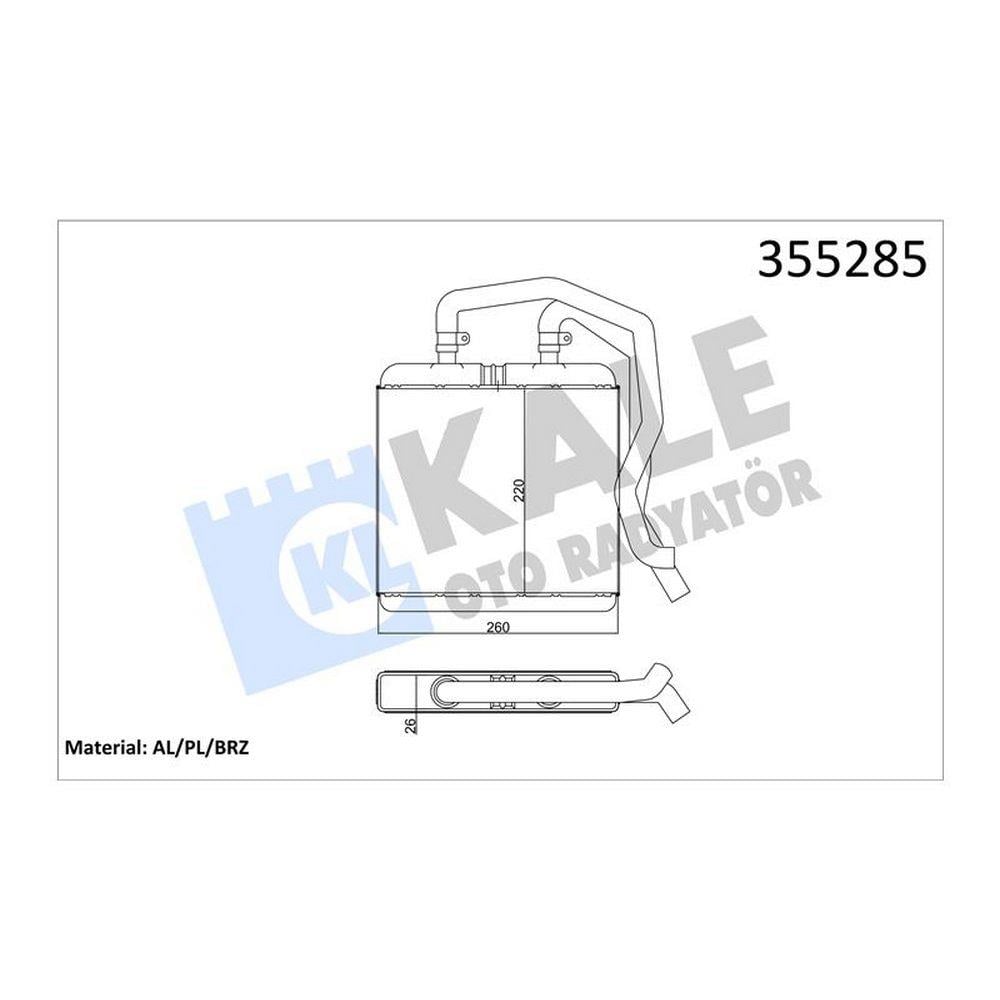 KALORIFER RADYATORU IVECO DAILY III 2,8 3,0 99>07