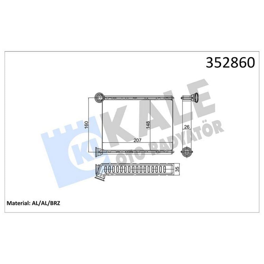 KALORIFER RADYATORU KADJAR MEGANE TALISMAN 1.2 TCE /1.3 TCE/1.5 DCI/1.6 DCI