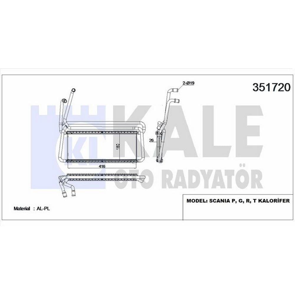 KALORIFER RADYATORU SCANIA P.G.R.T.-SERI 04>