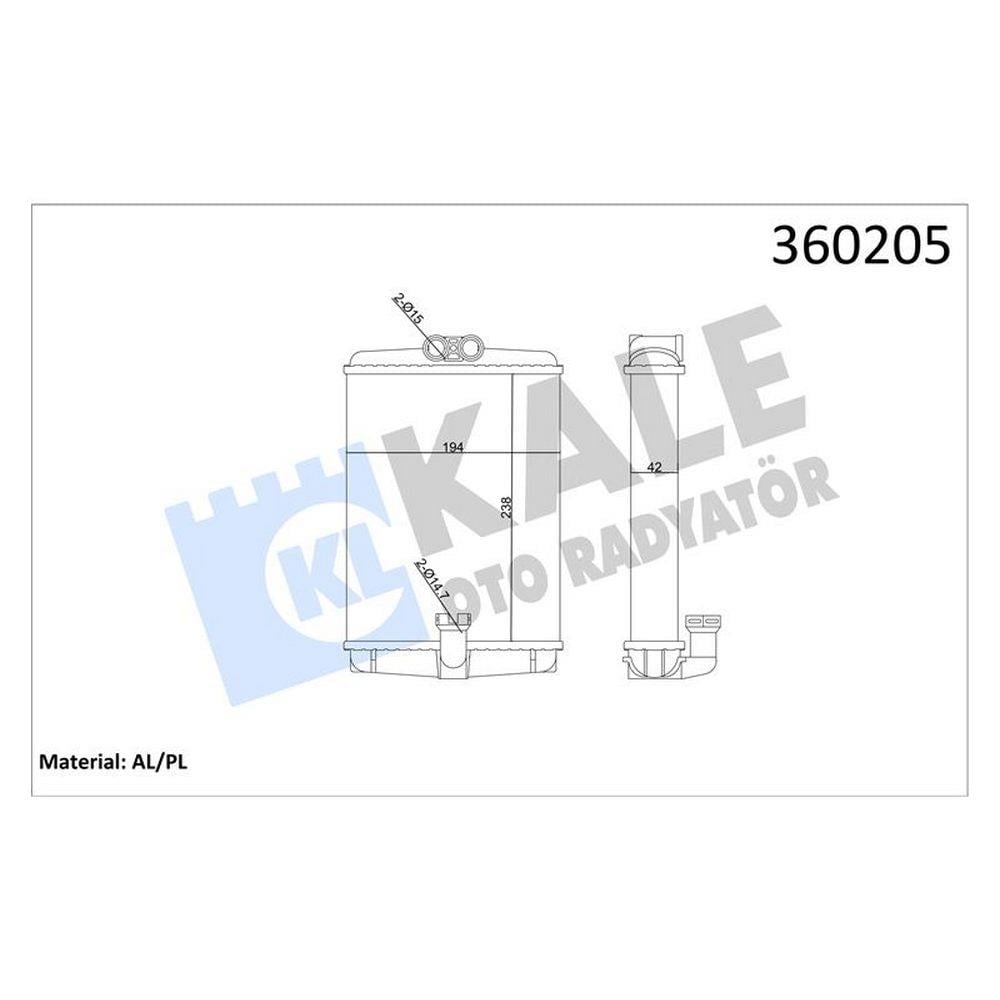 KALORIFER RADYATORU W210 97>02 W220 00>05 C215 99>06 R170 00>04 C208 97>02 A208 98>02