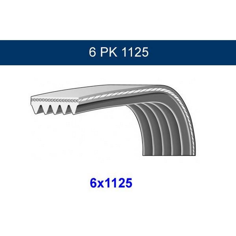 KANALLI KAYIS (6PK1125) KLIMALI TU3JP TU5JP4 ET3J4 307 EM 107 C2 C3 / C3 PLURIEL TRANSPORTER T5 POLO