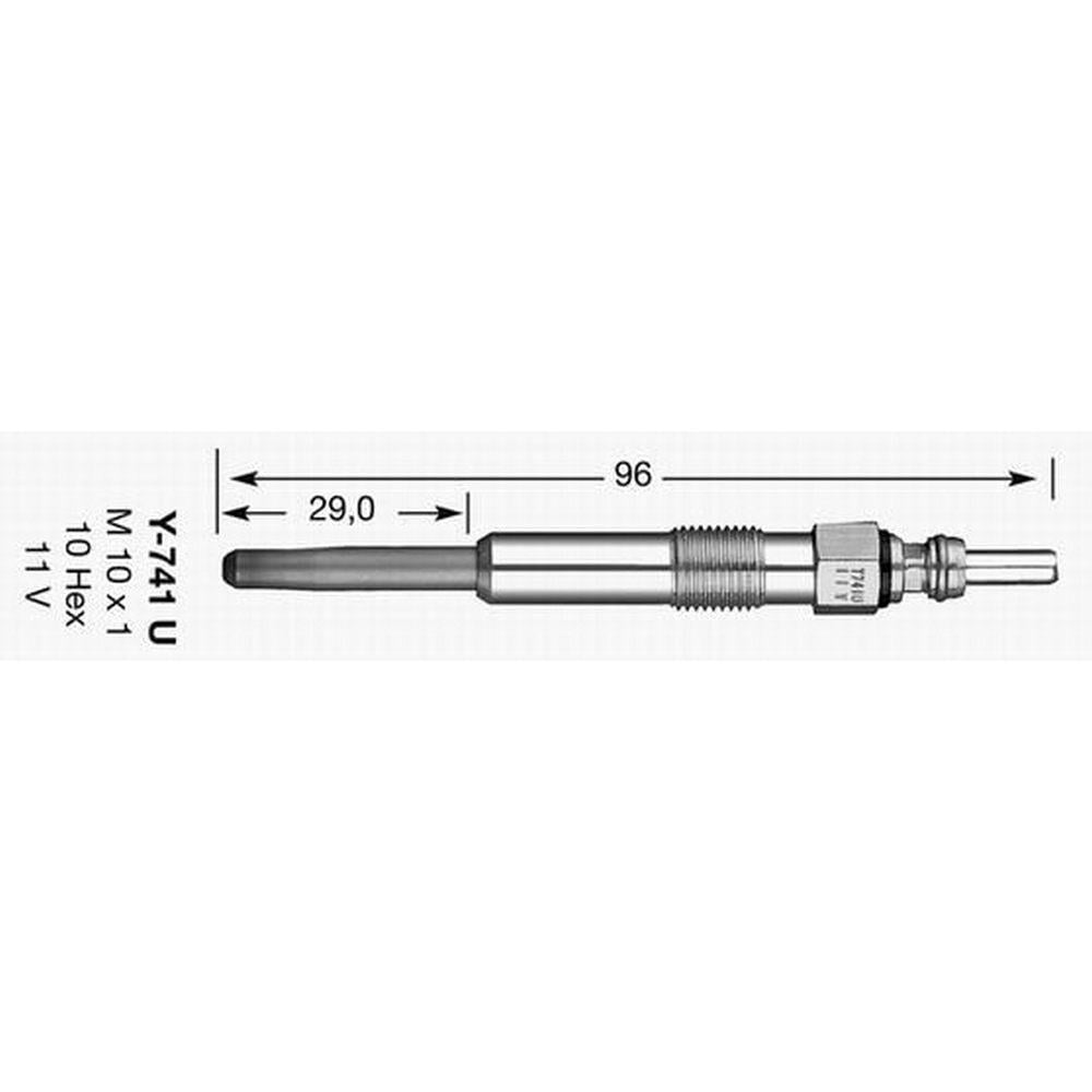 KIZDIRMA BUJISI 11V AUDI A2 1,2TDI / 1,4TDI 00>05 A3 00>03 A4 A5 00>05 A6 97>05 1,9TDI PASSAT GOLF I