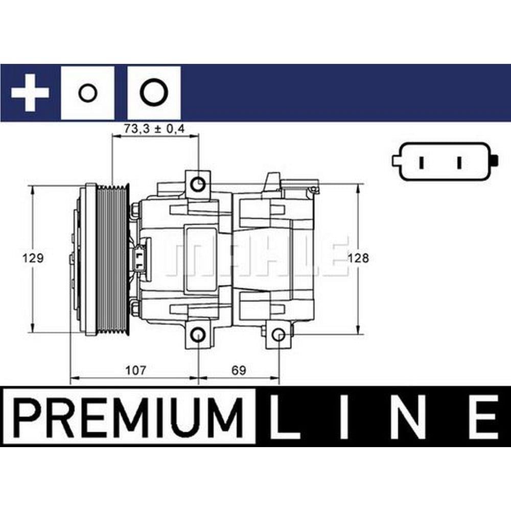 KLIMA KOMPRESORU TRANSIT V184 01>06 V347 06>07 2,4TDCI