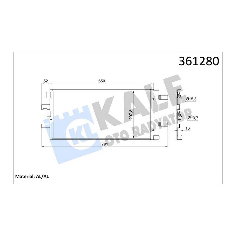 KLIMA RADYATORU BMW F40 F45 F46 F48 F39 MINI F55 F56 F57