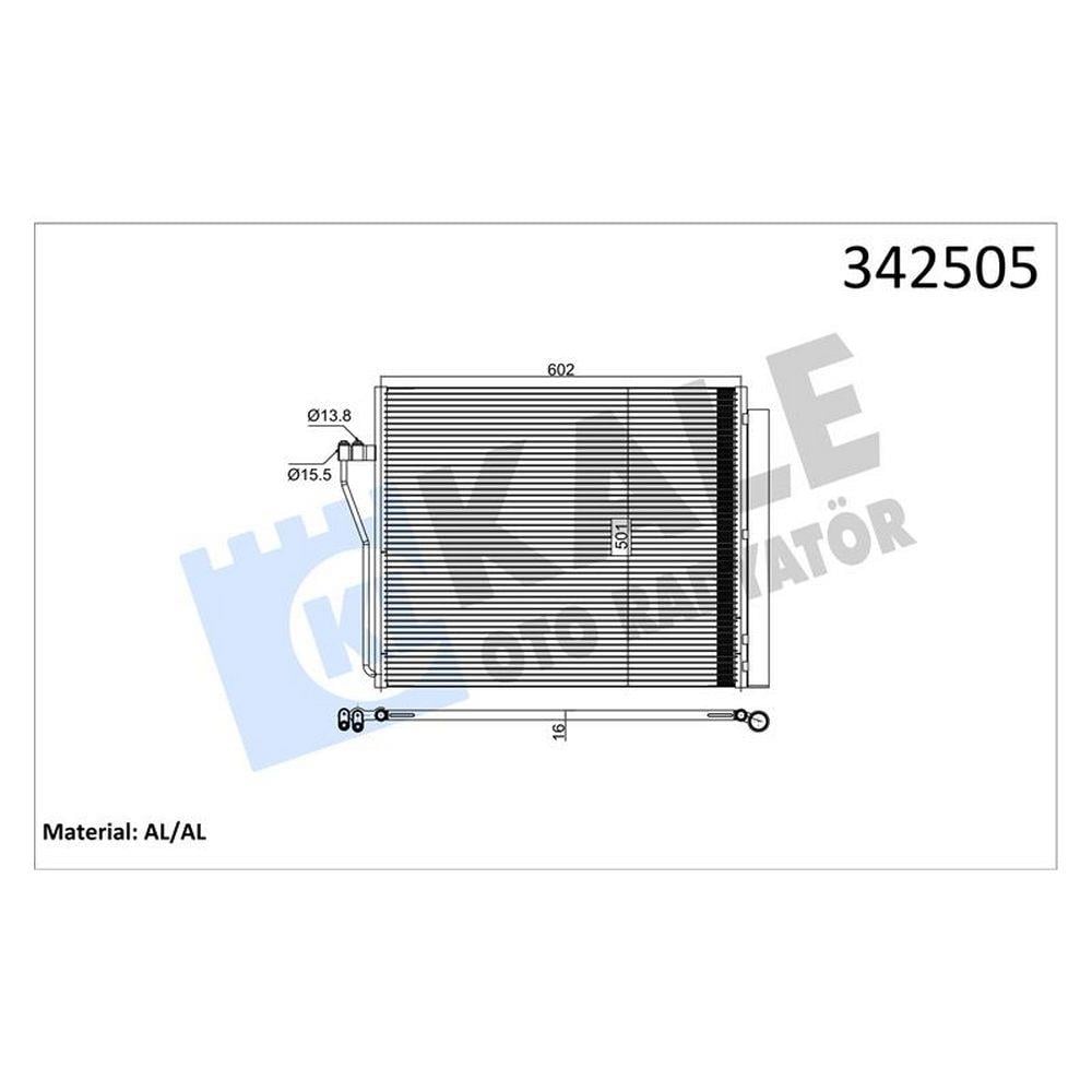 KLIMA RADYATORU BMW S63 N63 E70 E71 F15 F16 G05 G06