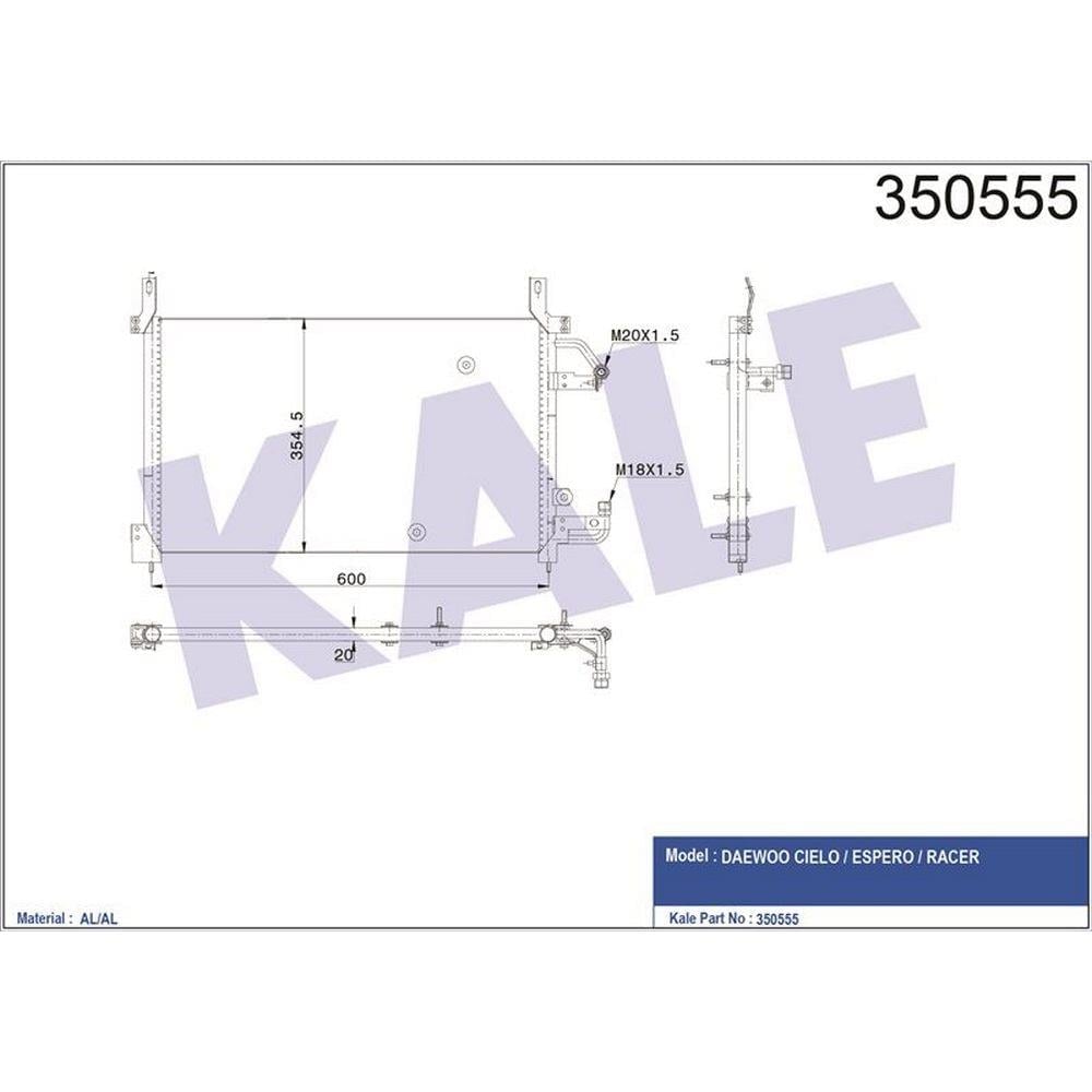 KLIMA RADYATORU DAEWOO ESPERO 96>00