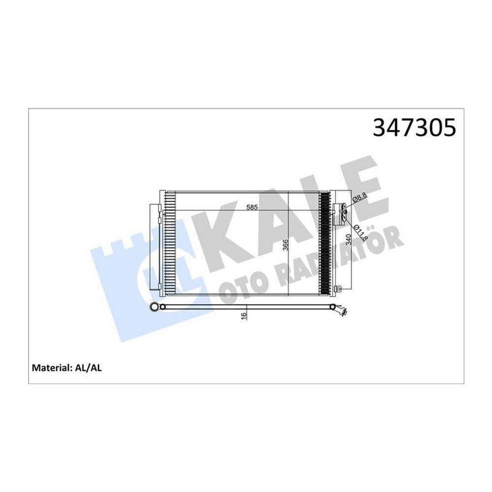 KLIMA RADYATORU EGEA 1.4 BENZINLI 15>
