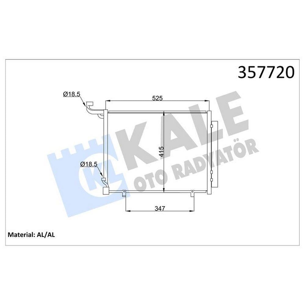 KLIMA RADYATORU FIESTA-COURIER-PUMA-ECOSPORT 1.0 ECOBOOST - 1.5 TDCI