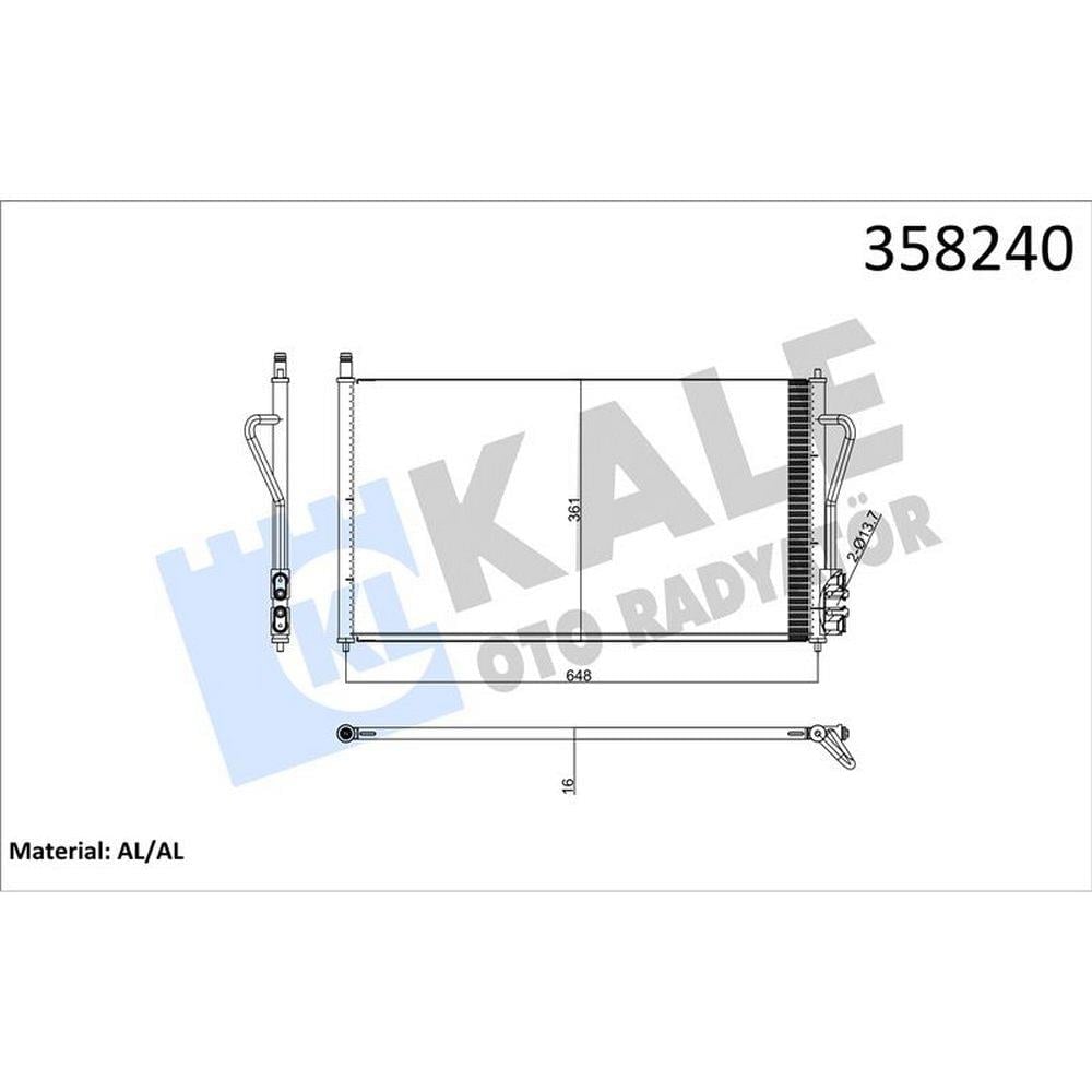 KLIMA RADYATORU FOCUS II 1.4 16V / / 1.8TDCI / 1.6 ZETEC S 16V (98 04)
