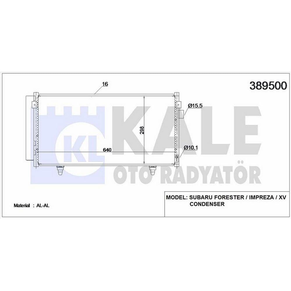 KLIMA RADYATORU FORESTER 2,0 2008-2013 IMPREZA 2012-2016 XV 2012->