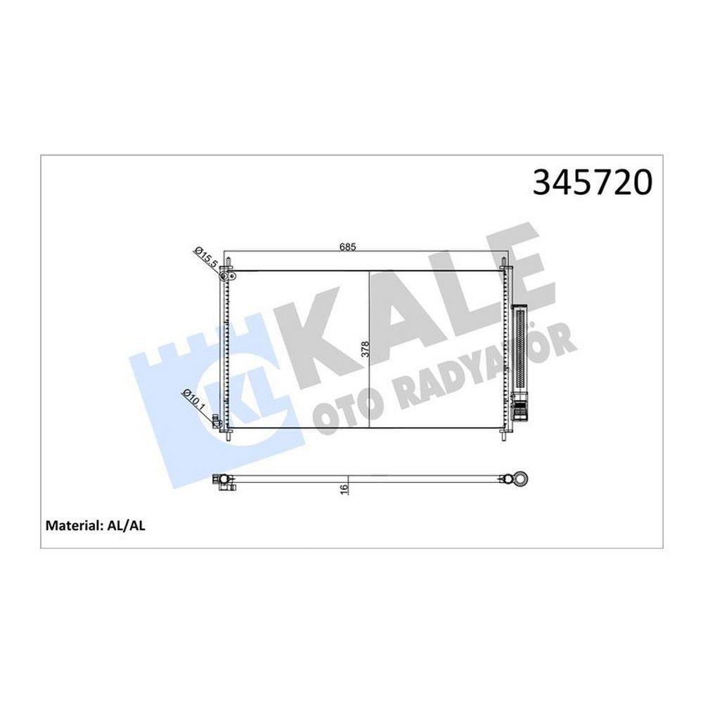 KLIMA RADYATORU HONDA CRV 2.2 2.4 2012>