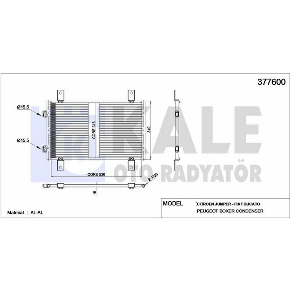 KLIMA RADYATORU JUMPER DUCATO BOXER 07>