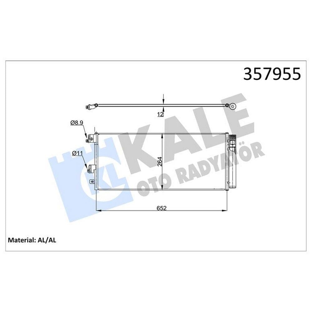 KLIMA RADYATORU KOMPLE CORSA E B10XFL – B10XFT – B14NEH B14XEJ – B14XEL – B13DTC – B13DTE – B13DTN