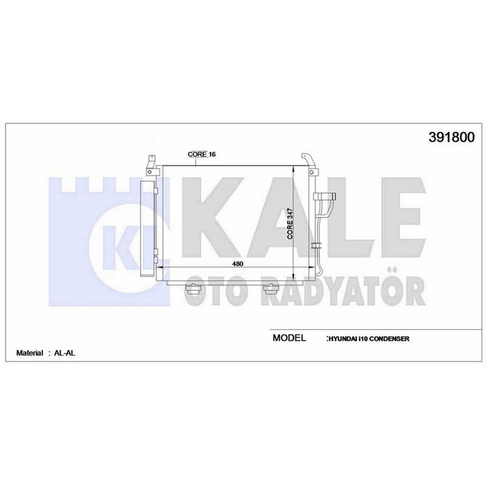 KLIMA RADYATORU KOMPLE HYUNDAI I10 2008>