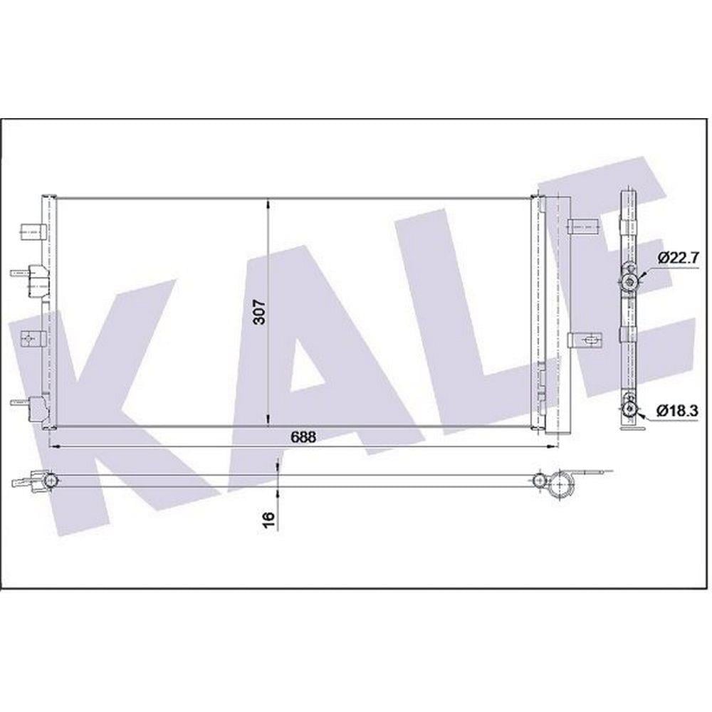 KLIMA RADYATORU (KURUTUCU ILE) FORD GALAXY MONDEO V S MAX 2.0 TDCI 15=> (AT MT)