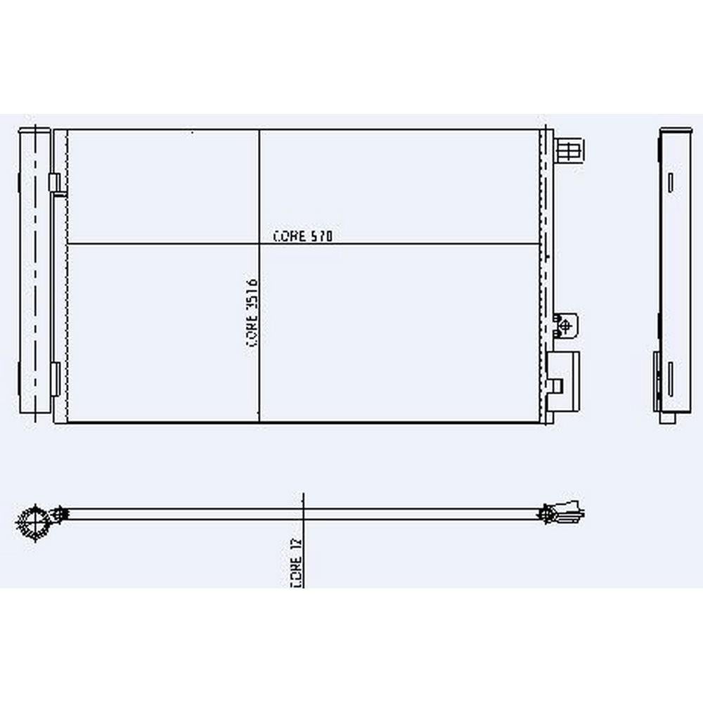KLIMA RADYATORU   LINEA 1.4MPI PUNTO EVO 1.6 (1 SIRA ALB)