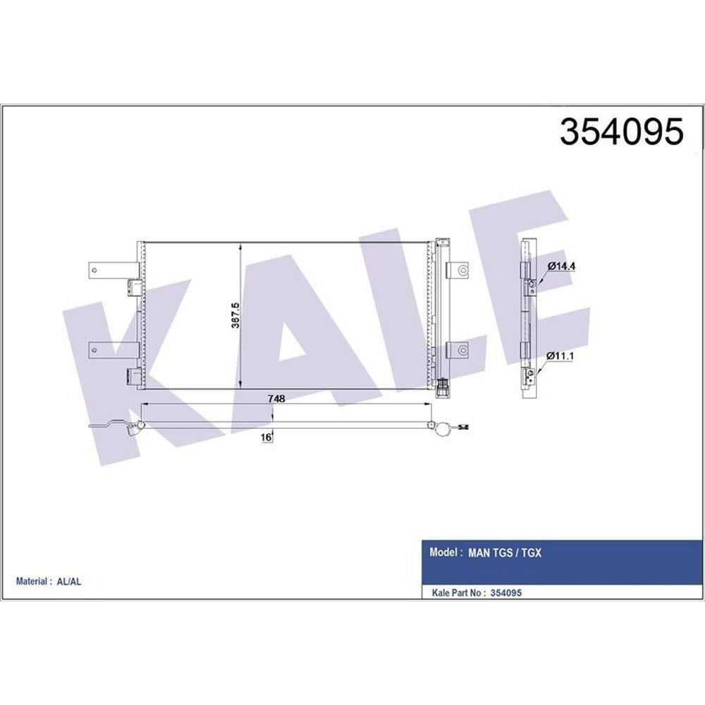 KLIMA RADYATORU MAN TGS TGX EURO 6