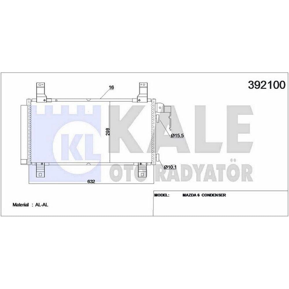 KLIMA RADYATORU MAZDA 6 2.0 2002 2007