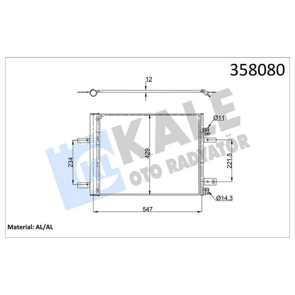 KLIMA RADYATORU OPEL ASTRA L GRANDLAND P3008 II-308 II-5008 II-508-EXPERT IVPARTNER-C4 PICASSO-JUMPY