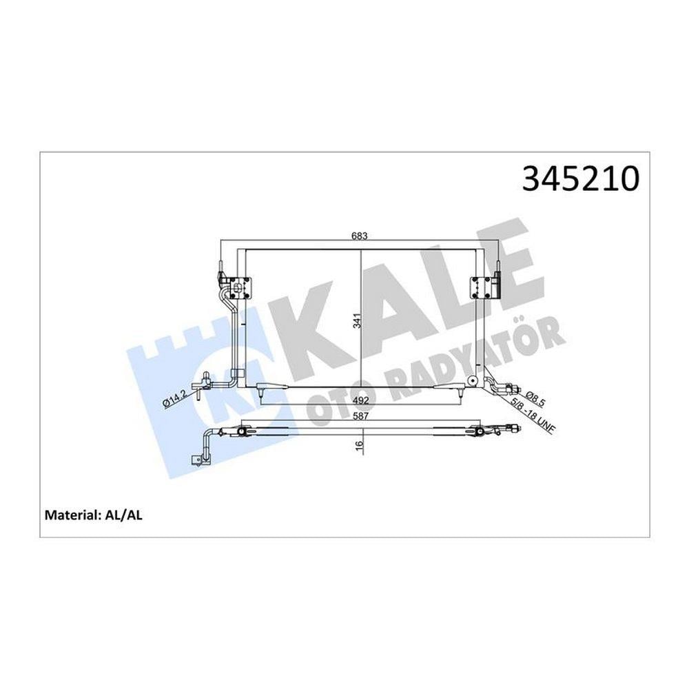 KLIMA RADYATORU P306 PARTNER XSARA XSARA II ZX BENZINLI