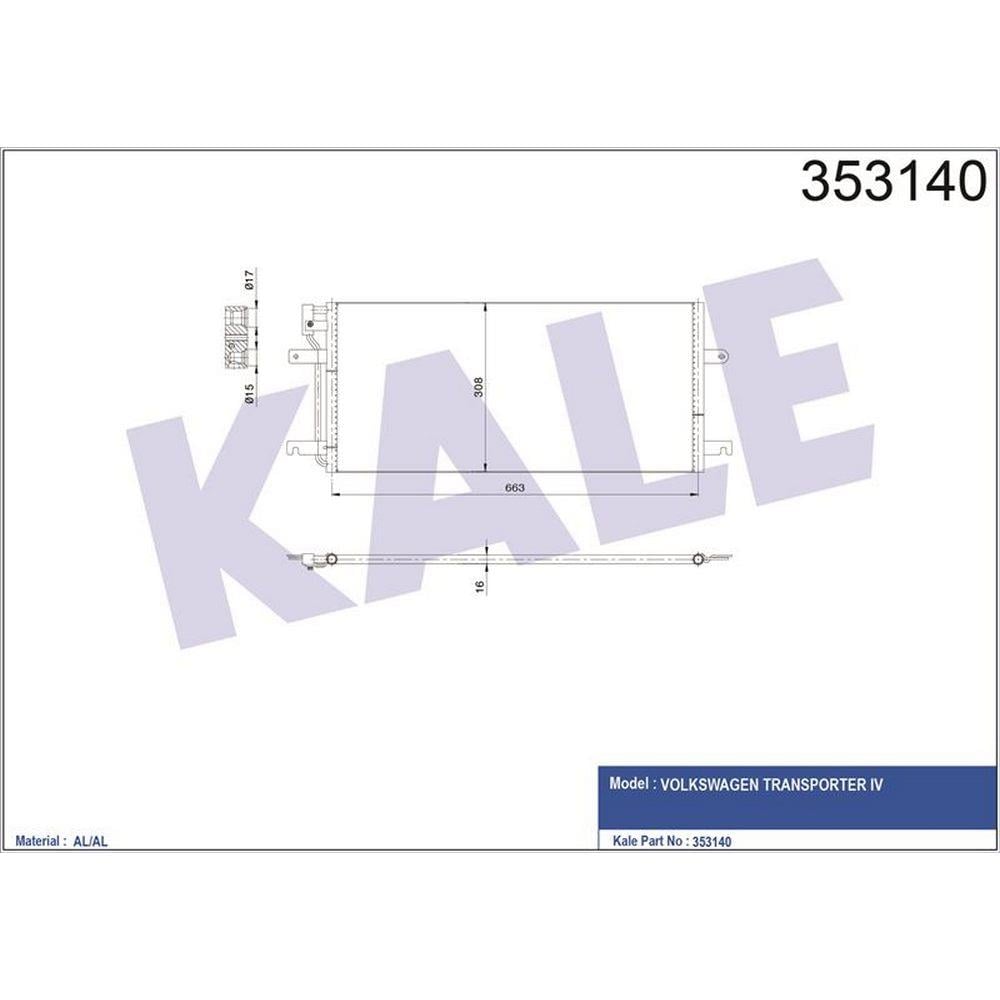 KLIMA RADYATORU T4 90>03 1.9 2.0 2.5TDI ABL AAB ACV ACU