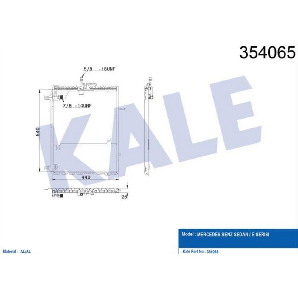 KLIMA RADYATORU W124 93>95 S124 93>96 A124 93>98 C124 93>97