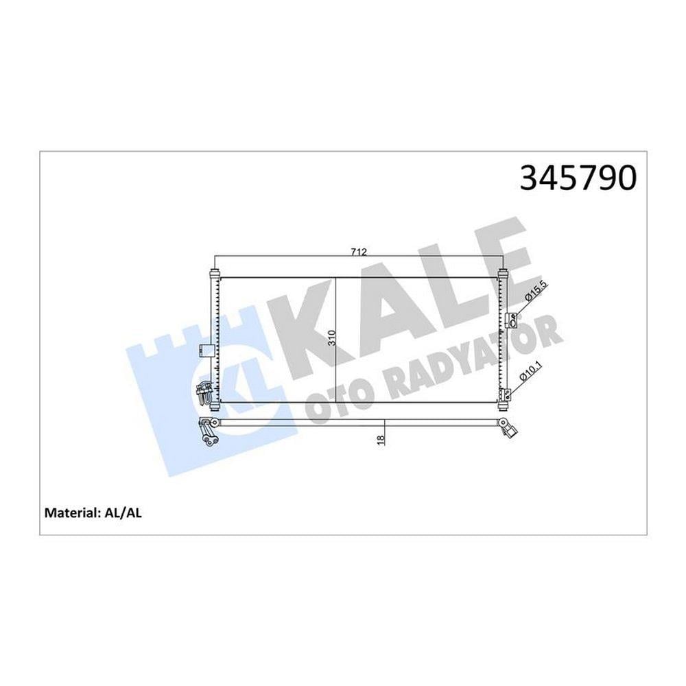 KLIMA RAYATORU NISSAN ALMERA 2000> PRIMERA P12 2002>