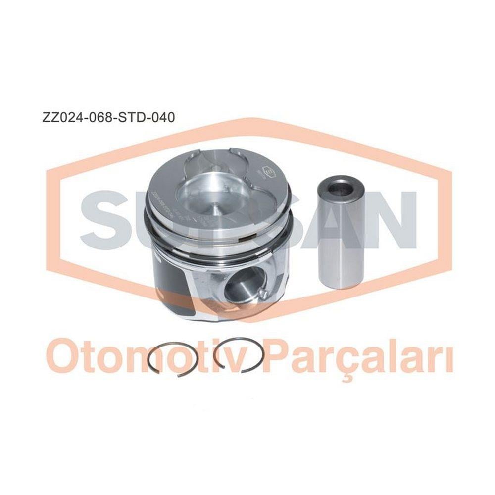 MOTOR PISTON+SEGMAN P206 P307 1.4 HDI 8V FIESTA FUSION 1.4 TDCI DURATORQ 8V ENG. (DV4) 68BG 02> Ø